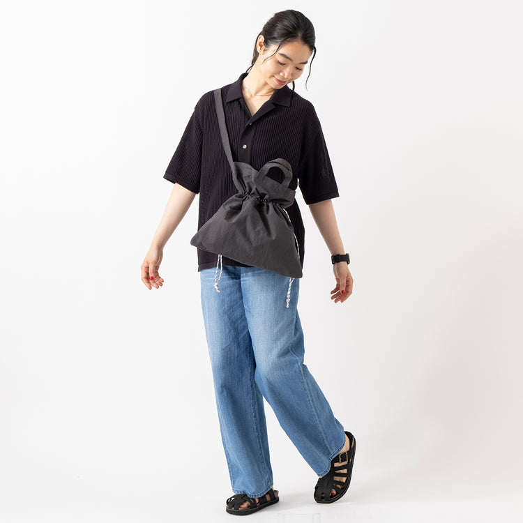 モデル身長163cm,YonetomiのCOTTON SUKASHI KNIT S/T|caquのFS linen wide boy`s|Organic handloomのGURKHA PLATFORM,https://market.e-begin.jp/products/yts_ynt0431u_lala|https://market.e-begin.jp/products/tan_caq0390u_lala|https://market.e-begin.jp/products/snk_tid0499u_lala|https://market.e-begin.jp/products/sed_ogh0417u_lala