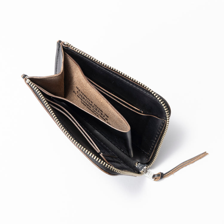 RE.ACT LEATHER WORKS | リアクトレザーワークス　STUDS L ZIP COMPACT WALLET