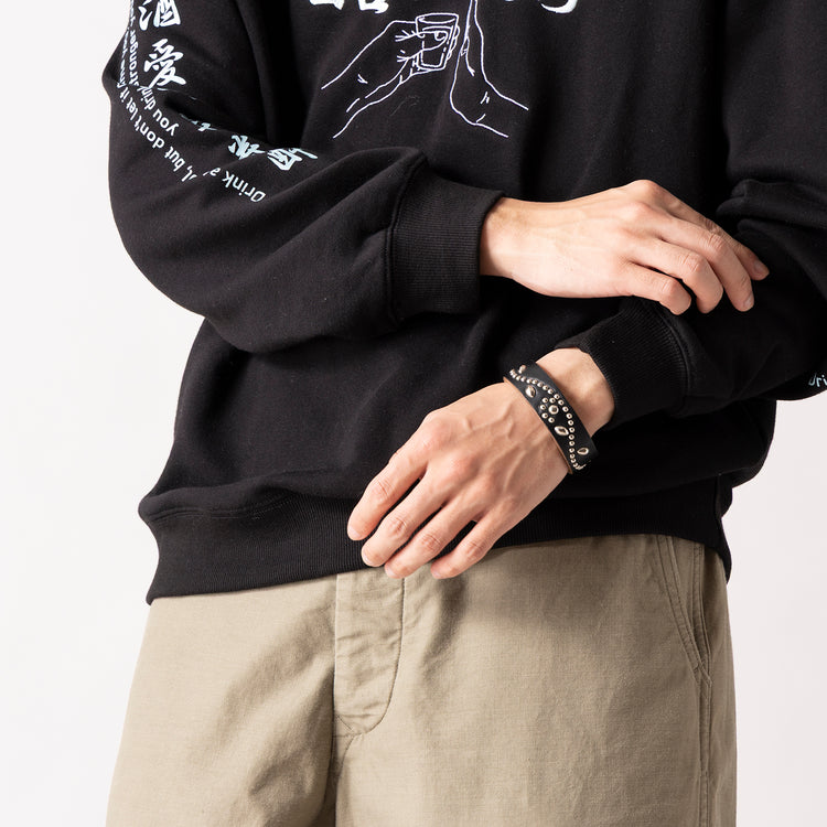 RE.ACT LEATHER WORKS | リアクトレザーワークス　STUDS THICK BRACE