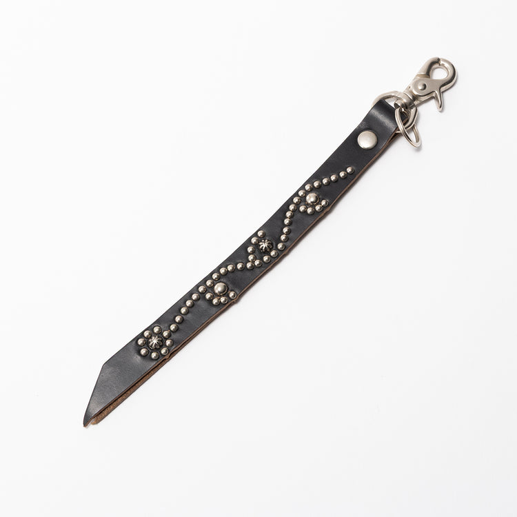 RE.ACT LEATHER WORKS | リアクトレザーワークス　STUDS CORD KEY RING