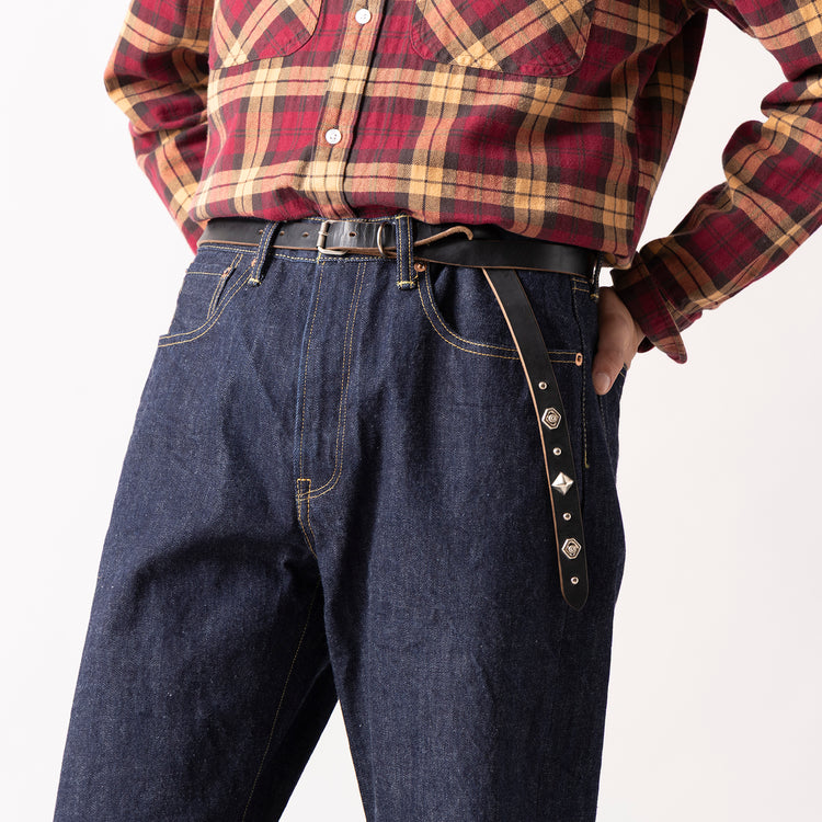 RE.ACT LEATHER WORKS | リアクトレザーワークス　SWORD TIP NARROW LONG BELT