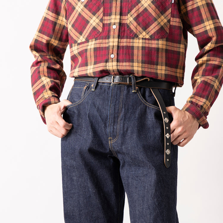 RE.ACT LEATHER WORKS | リアクトレザーワークス　SWORD TIP NARROW LONG BELT