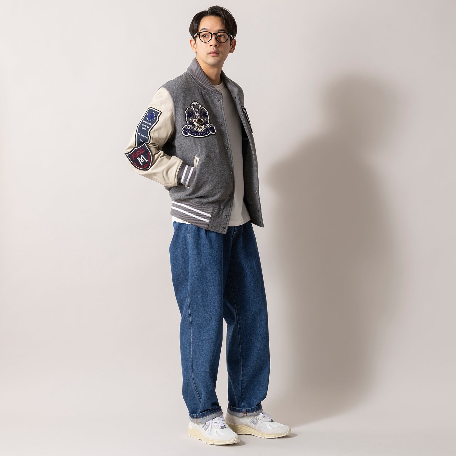 McGREGOR | マックレガー 袖革アワードジャケット