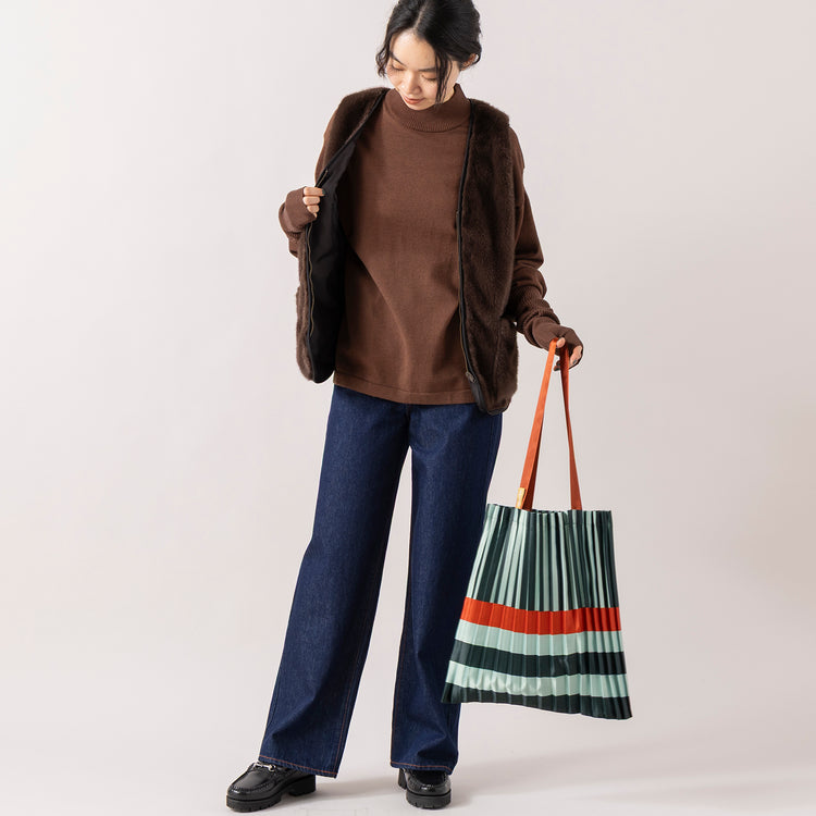 MULTITUDES | マルチチューズ　PLEATED TOTE BAG
