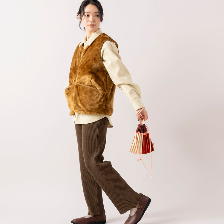 MULTITUDES | マルチチューズ　PLEATED MINI BAG