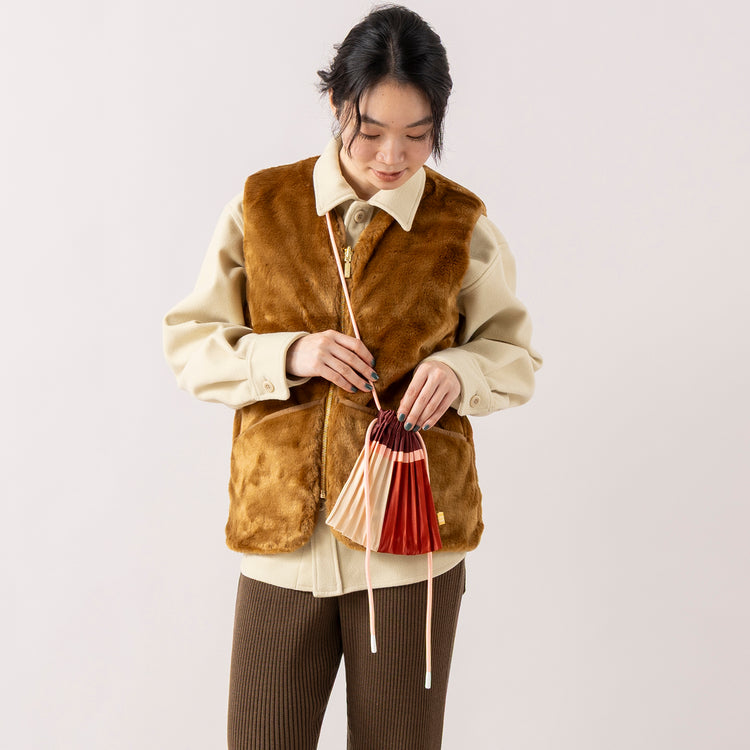 MULTITUDES | マルチチューズ　PLEATED MINI BAG