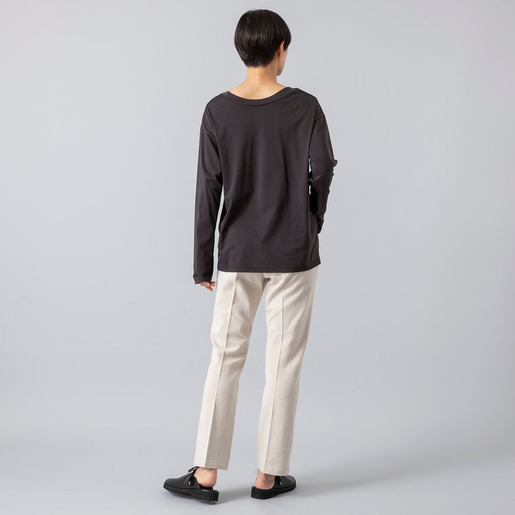 着用サイズ36 (モデル身長163cm),euphoric moodのU-neck 2way Tops|GLENFIELDのシャークソールビジネスサンダル,https://market.e-begin.jp/products/hpn_eup0020r_lala|https://market.e-begin.jp/products/jal_gfd0392q_lala