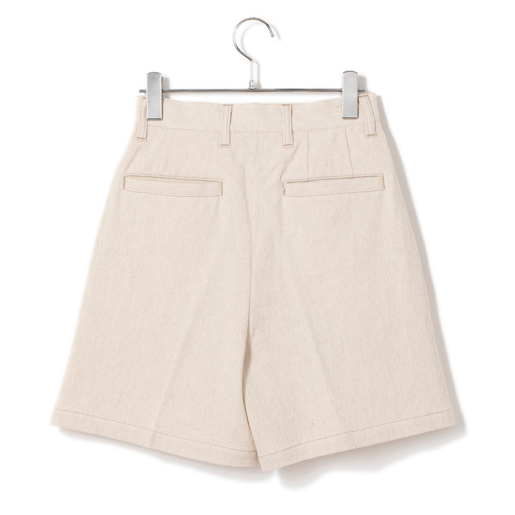 Atelier Mont Kemmel | アトリエモンケメル　COTTON LINEN SHORT PANTS