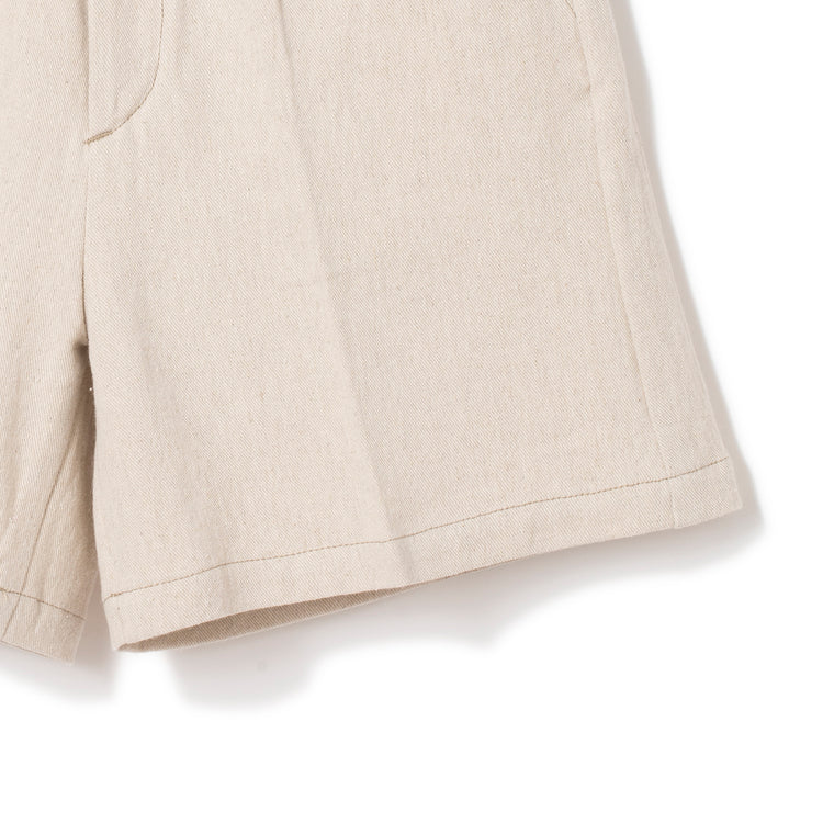 Atelier Mont Kemmel | アトリエモンケメル　COTTON LINEN SHORT PANTS