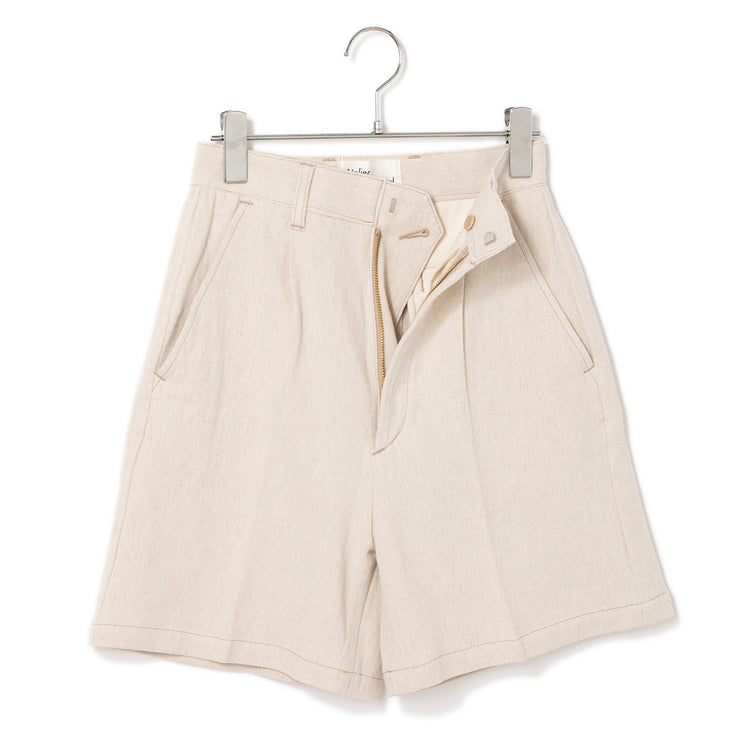 Atelier Mont Kemmel | アトリエモンケメル　COTTON LINEN SHORT PANTS