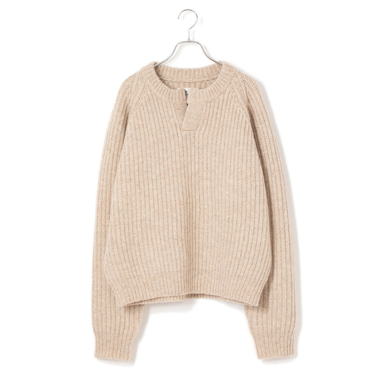 Atelier Mont Kemmel | アトリエモンケメル ELBOW PATCH KNIT