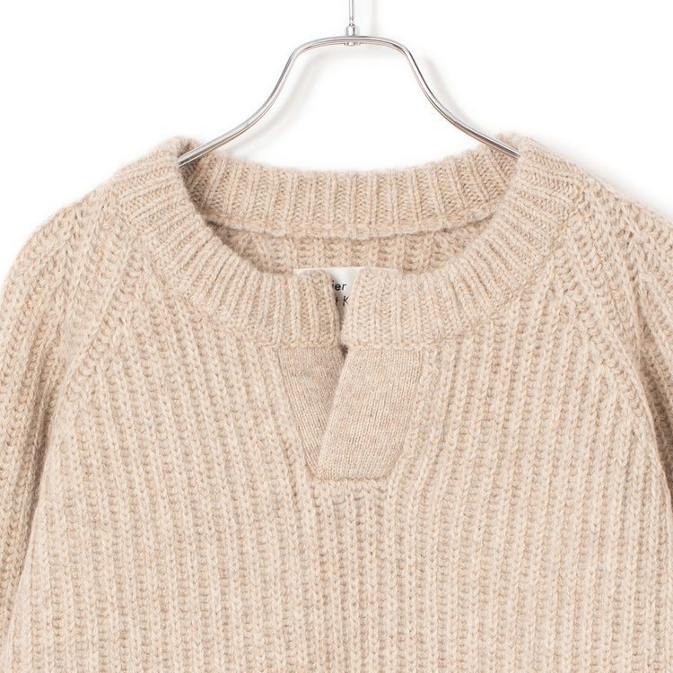 Atelier Mont Kemmel | アトリエモンケメル ELBOW PATCH KNIT