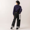 モデル身長165cm,ALDAYSのPacific Saury|80/40 BY SKEVEの40inch SELVEDGE DENIM（BLACK）|DiuのPommier|meri ja kuuのリブ先丸シルクコットンソックス|MASTER&Co.のクウォーターメッシュレザーベルト,https://market.e-begin.jp/products/dlt_ady1048s_lala|https://market.e-begin.jp/products/sta_ske0982s_lala|https://market.e-begin.jp/products/cil_diu0800s_lala|https://market.e-begin.jp/products/hpn_mjk1012s_lala|https://market.e-begin.jp/products/mhg_msc0819p_lala