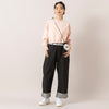 モデル身長165cm,ARMY TWILL SANFORIZEDのBackJersey LS Tee Powder|80/40 BY SKEVEの40inch SELVEDGE DENIM（BLACK）|SMLのCIRCLE SHOULDER WALLET,https://market.e-begin.jp/products/mul_amt1062s_lala|https://market.e-begin.jp/products/sta_ske0982s_lala|https://market.e-begin.jp/products/ino_sml1026s_lala