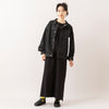 モデル身長165cm,80/40 BY SKEVEの40inch SELVEDGE DENIM JK（BLACK）|RNA-Nのヴィンテージミニ裏毛タックデザインワンピース|DiuのPommier|meri ja kuuのリブ先丸シルクコットンソックス|rapiécageのジグザグパールスライダーネックレス,https://market.e-begin.jp/products/sta_ske0983s_lala|https://market.e-begin.jp/products/tky_rnn1004s_lala|https://market.e-begin.jp/products/cil_diu0800s_lala|https://market.e-begin.jp/products/hpn_mjk1012s_lala|https://market.e-begin.jp/products/rdx_rpc1014s_lala