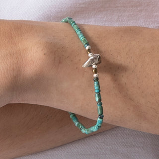 SunKu | サンク　TQ BEADS BRACELET TURQUOISE/SILVER