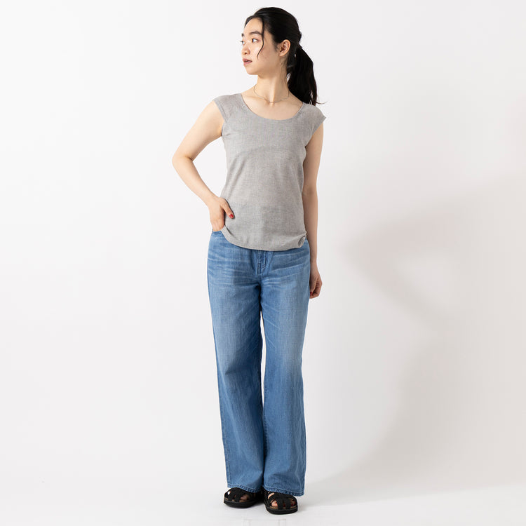 モデル身長165cm,HEAVENLYのLinen Regularcollar Wide Shirt|TUTIE.のタカシマチヂミノースリーブプルオーバー|GENUINSのOUD|Taaiiのベネチアンチェーンスリムネックレス,https://market.e-begin.jp/products/dlt_hvr0158u_lala|https://market.e-begin.jp/products/equ_tte0275u_lala|https://market.e-begin.jp/products/boa_gns0297u_lala|https://market.e-begin.jp/products/tii_tii1120n_lala