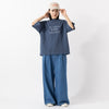 モデル身長163cm,HEAVENLYのPigment Dyed Print T-Shirt|caquのFS linen relaxpants ver.2|in moodの2連パール×シルバーネックレス,https://market.e-begin.jp/products/dlt_hvr0486u_lala||https://market.e-begin.jp/products/rid_ssv0478u_lala|https://market.e-begin.jp/products/inm_inm0825p_lala
