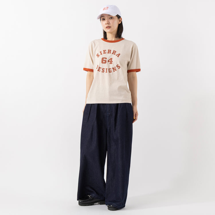 モデル身長163cm,SIERRA DESIGNSのGood On×SIERRA DESIGNS 64 RINGER TEE|caquのFS linen relaxpants ver.2|GLENFIELDのシャークソールグルカサンダル|SPACE SOUVENIRのS.F. CAP,https://market.e-begin.jp/products/arg_sie0498u_lala||https://market.e-begin.jp/products/jal_gfd0391q_lala|https://market.e-begin.jp/products/rid_ssv0480u_lala