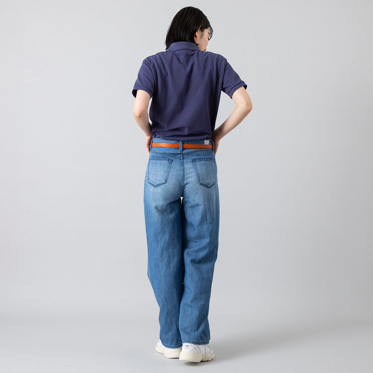 着用サイズ1 (モデル身長168cm),FIDELITYのEMBREM POLO（F)|esperantoの20mmBELT,https://market.e-begin.jp/products/smn_fdl0665q_lala|https://market.e-begin.jp/products/esp_esp0918o_lala