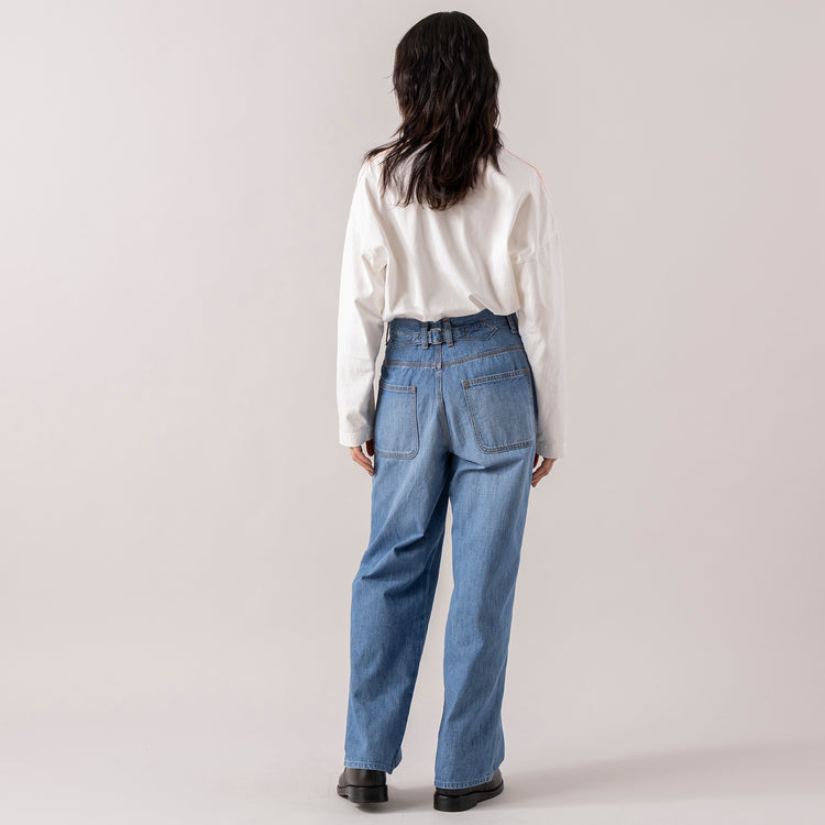 モデル身長165cm,FIL DE FERのUSA COTTON製品染 クルーネックTEE|DiuのViola,https://market.e-begin.jp/products/rdx_fdf1309s_lala|https://market.e-begin.jp/products/cil_diu1296s_lala