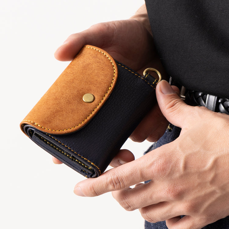 NELD | ネルド　インディゴレザー ミニ財布