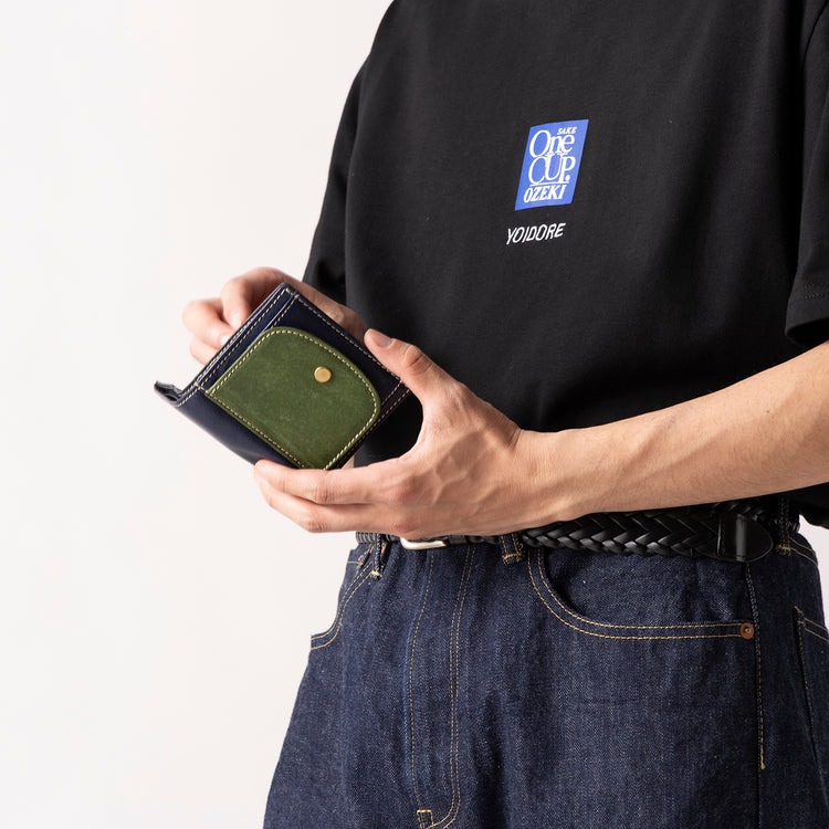 NELD | ネルド　インディゴレザー 短財布