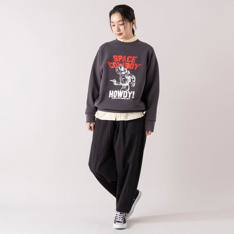 モデル身長 163cm,ciaoのオックスフォードB.D.シャツ|HEAVENLYのCotton Twill Cocoon Pants,https://market.e-begin.jp/products/hag_cia0077s_lala|https://market.e-begin.jp/products/dlt_hvr0019u_lala