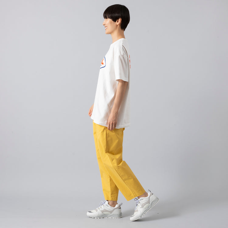 モデル身長163cm,HeavenlyのCotton Twill Easy Pants|KARHUのFusion2.0,https://market.e-begin.jp/products/dlt_hvr0022r_lala|https://market.e-begin.jp/products/sed_kar0466p_lala