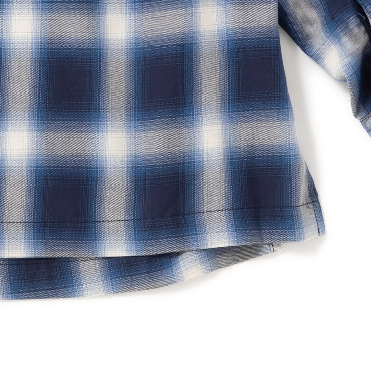BARNS OUTFITTERS | バーンズ アウトフィッターズ　OMBRE CHECK SHIRT