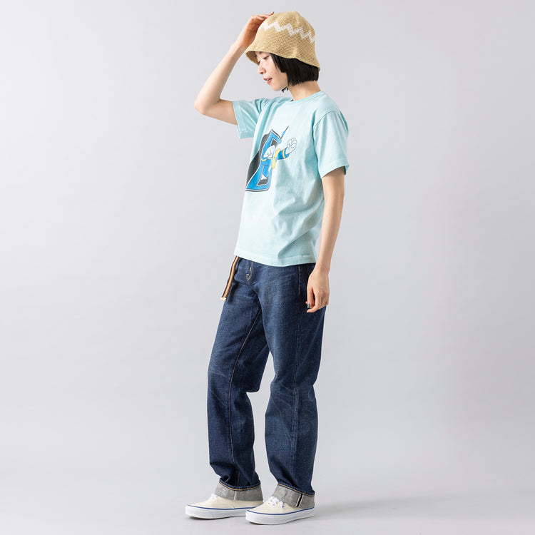 モデル身長165cm,caquのモダンクラシック|el mareのグアテマラハット|rapiécageのラインテープベルト,https://market.e-begin.jp/products/tan_caq0202n_lala|https://market.e-begin.jp/products/sir_eds0749q_lala|https://market.e-begin.jp/products/rdx_rpc0414s_lala