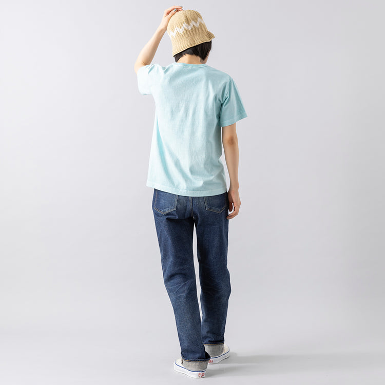 モデル身長165cm,caquのモダンクラシック|el mareのグアテマラハット|rapiécageのラインテープベルト,https://market.e-begin.jp/products/tan_caq0202n_lala|https://market.e-begin.jp/products/sir_eds0749q_lala|https://market.e-begin.jp/products/rdx_rpc0414s_lala
