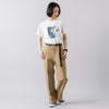 モデル身長165cm,Le Melangeのノータックトラウザーパンツ|esperantoのROLL BUCKLE BELT/25mm,https://market.e-begin.jp/products/inf_lem0961r_lala|https://market.e-begin.jp/products/esp_esp0655s_lala