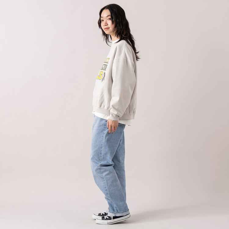 モデル身長165cm,FIL DE FERのUSA COTTON製品染 クルーネックTEE|caquのモダンクラシック,https://market.e-begin.jp/products/rdx_fdf1309s_lala|https://market.e-begin.jp/products/tan_caq0085h_lala