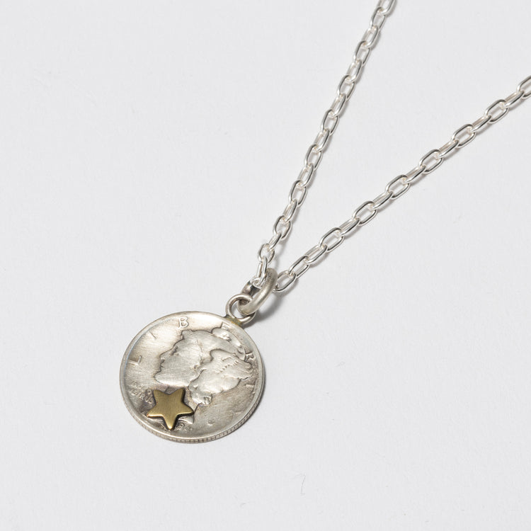 BUTTON WORKS | ボタンワークス　マーキュリーコインネックレスStar