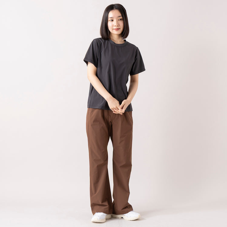 モデル身長 163cm,MANUAL ALPHABETのPE TWILL TAPERD PANTS for Lala Begin,https://market.e-begin.jp/products/mks_man0011u_lala