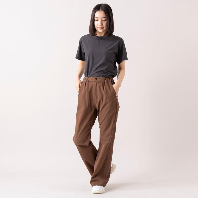 モデル身長 163cm,MANUAL ALPHABETのPE TWILL TAPERD PANTS for Lala Begin,https://market.e-begin.jp/products/mks_man0011u_lala