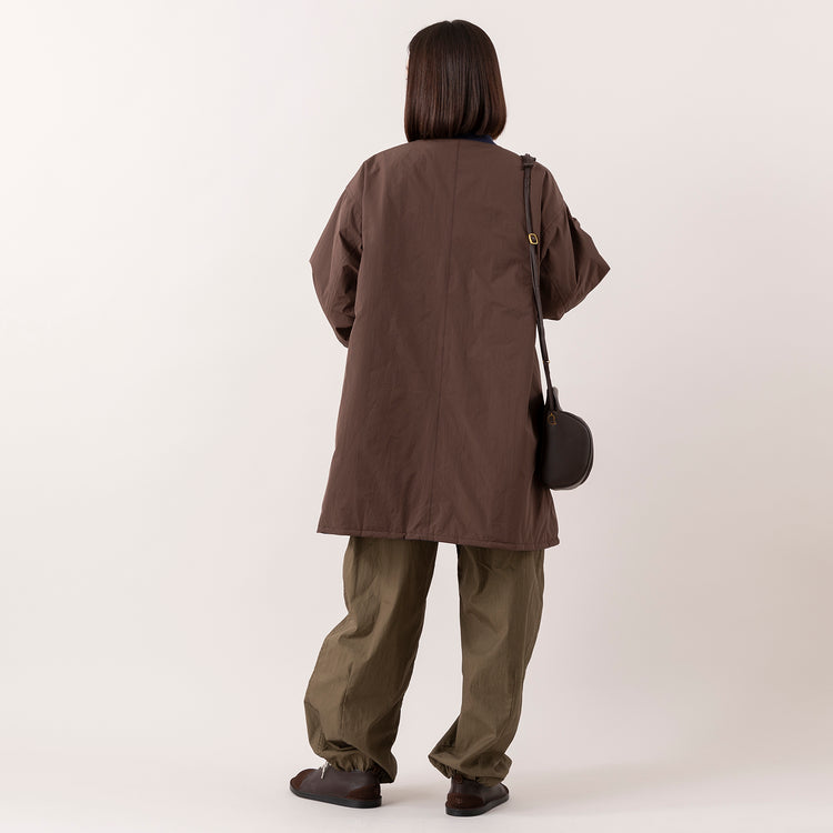 モデル身長163cm（BROWN/NAVY・プレーン面）,seesetの両A面アウター|Healthknitのクラシックフライス 長袖ハイネックハーフジップ|RNA-Nのミリタリーオーバーパンツ|DiuのLilio|DiuのFreesia,https://market.e-begin.jp/products/tka_sst1213s_lala|https://market.e-begin.jp/products/she_hea1192s_lala|https://market.e-begin.jp/products/tky_rnn1182s_lala|https://market.e-begin.jp/products/cil_diu1167s_lala|https://market.e-begin.jp/products/cil_diu1165s_lala