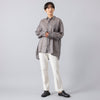 モデル身長163cm,Atelier Mont KemmelのCOTTON LINEN PANTS|GLENFIELDのシャークソールビジネスサンダル,https://market.e-begin.jp/products/sta_amk0008r_lala|https://market.e-begin.jp/products/jal_gfd0392q_lala