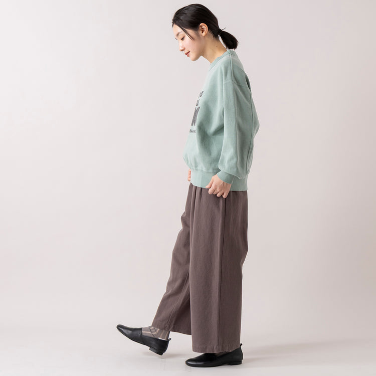 モデル身長 163cm,HEAVENLYのCotton Linen Canvas Wide Straight Pants|TaaiiのSILVER925 フォックステイルネックレス|HomieのCotton Sheer Stripe Socks,https://market.e-begin.jp/products/dlt_hvr0017u_lala|https://market.e-begin.jp/products/tii_tii0078u_lala|https://market.e-begin.jp/products/dlt_hmi0022u_lala