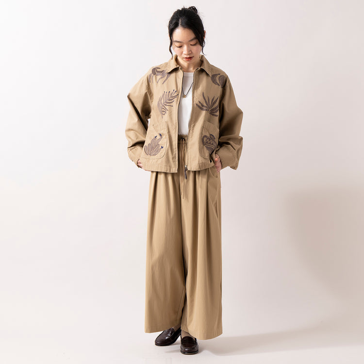 モデル身長165cm,HEAVENLYのCotton CS 5Sleeve T-Shirt|MANONのNYLON 2WAY WIDE PANTS|rapiécageのダブルUラインイヤカフ|in moodのEGG×SILK -NECKLACE,https://market.e-begin.jp/products/dlt_hvr0162u_lala|https://market.e-begin.jp/products/mks_mnn0096u_lala|https://market.e-begin.jp/products/rdx_rpc0110u_lala|https://market.e-begin.jp/products/inm_inm0879o_lala