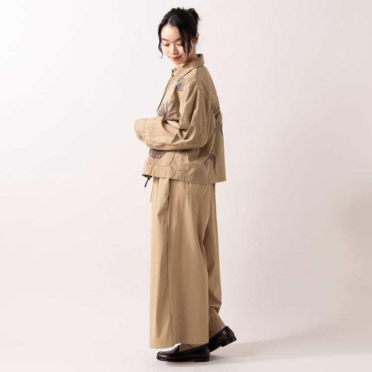 モデル身長165cm,HEAVENLYのCotton CS 5Sleeve T-Shirt|MANONのNYLON 2WAY WIDE PANTS|rapiécageのダブルUラインイヤカフ|in moodのEGG×SILK -NECKLACE,https://market.e-begin.jp/products/dlt_hvr0162u_lala|https://market.e-begin.jp/products/mks_mnn0096u_lala|https://market.e-begin.jp/products/rdx_rpc0110u_lala|https://market.e-begin.jp/products/inm_inm0879o_lala