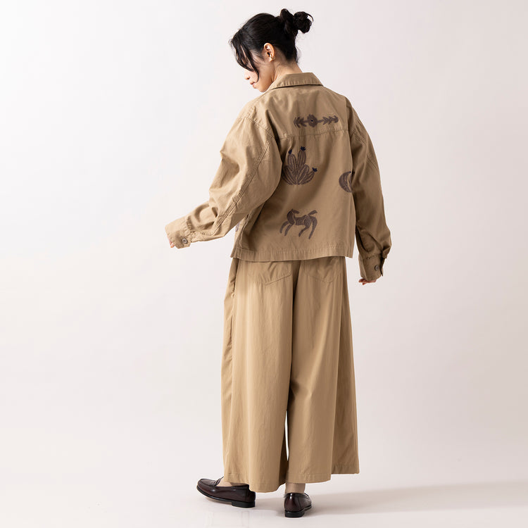モデル身長165cm,HEAVENLYのCotton CS 5Sleeve T-Shirt|MANONのNYLON 2WAY WIDE PANTS|rapiécageのダブルUラインイヤカフ|in moodのEGG×SILK -NECKLACE,https://market.e-begin.jp/products/dlt_hvr0162u_lala|https://market.e-begin.jp/products/mks_mnn0096u_lala|https://market.e-begin.jp/products/rdx_rpc0110u_lala|https://market.e-begin.jp/products/inm_inm0879o_lala
