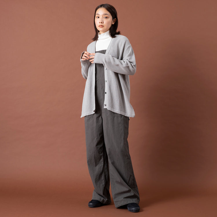 モデル身長163cm,BATONERのコットンレースwashiカーディガン|ARCH&LINEのCOTTON RIB H/N TEE|MOONSTARのオールネイビーのコットンスエードLOAFY,https://market.e-begin.jp/products/btn_btn0387q_lala|https://market.e-begin.jp/products/ach_ach0262p_lala|https://market.e-begin.jp/products/mns_mns0147p_lala