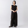 モデル身長165cm,HeavenlyのCotton Typewriter Waist Tuck Wide Pants|MALIBU SANDALSのCANYON VEGAN LEATHER(EVAソール),https://market.e-begin.jp/products/dlt_hvr0756s_lala|https://market.e-begin.jp/products/sed_mls0568o_lala