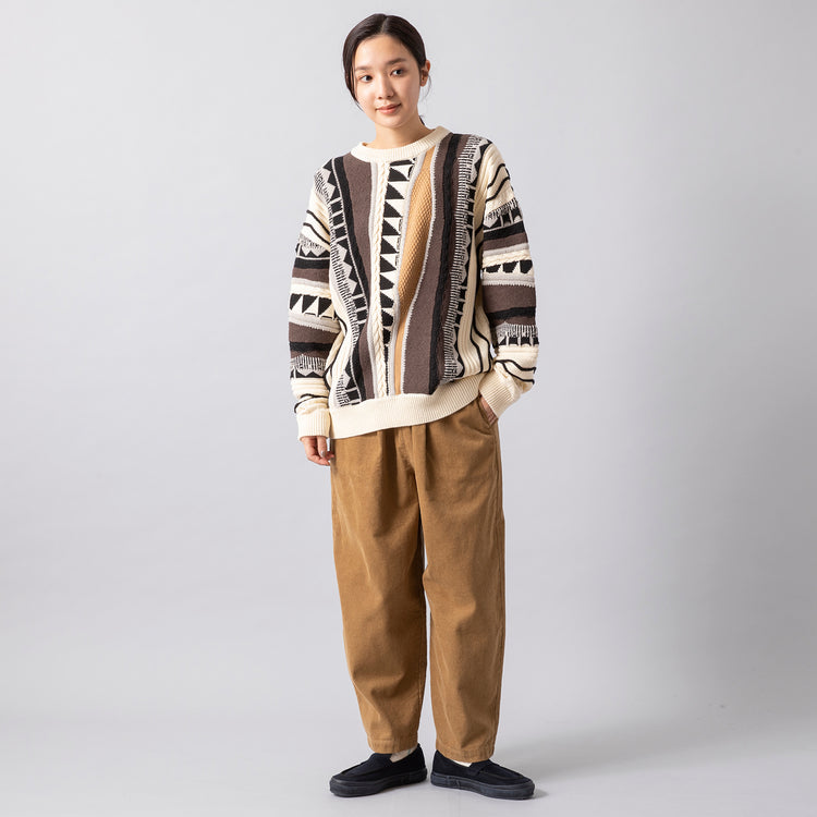 モデル身長163cm,HEAVENLYのCorduroy Front Tuck Easy Pants|MOONSTARのLOAFY,https://market.e-begin.jp/products/dlt_hvr0684r_lala|https://market.e-begin.jp/products/mns_mns0147p_lala