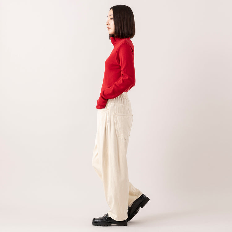 モデル身長163cm,Healthknitのクラシックフライス 長袖ハイネックハーフジップ|RNA-Nのコックさんの5ポケットパンツ,https://market.e-begin.jp/products/she_hea1192s_lala|https://market.e-begin.jp/products/tky_rnn1181s_lala