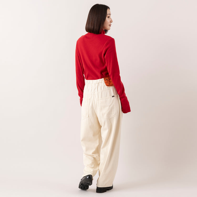 モデル身長163cm,Healthknitのクラシックフライス 長袖ハイネックハーフジップ|RNA-Nのコックさんの5ポケットパンツ,https://market.e-begin.jp/products/she_hea1192s_lala|https://market.e-begin.jp/products/tky_rnn1181s_lala