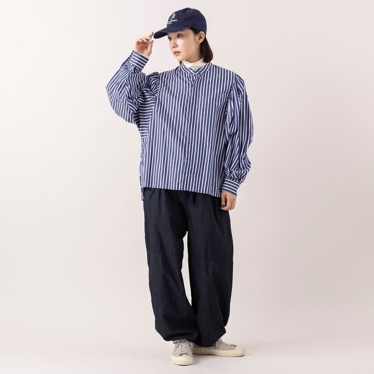 モデル身長163cm,MANONのGATHER SLEEVE BAND COLLAR SHT|WHITE MAILSのCOTTON PAPER HIGH STRETCH TURTLENECK PULLOVER|RNA-Nのミリタリーオーバーパンツ|Moonstarのローバスケットヴィンテージグレー|PROGRESS RUNNING CLUBのBADGE Logo Cap,https://market.e-begin.jp/products/mks_mnn1174s_lala|https://market.e-begin.jp/products/hrt_wns0730n_lala|https://market.e-begin.jp/products/tky_rnn1182s_lala|https://market.e-begin.jp/products/mns_mns0286o_lala|https://market.e-begin.jp/products/gra_pgr0248r_lala
