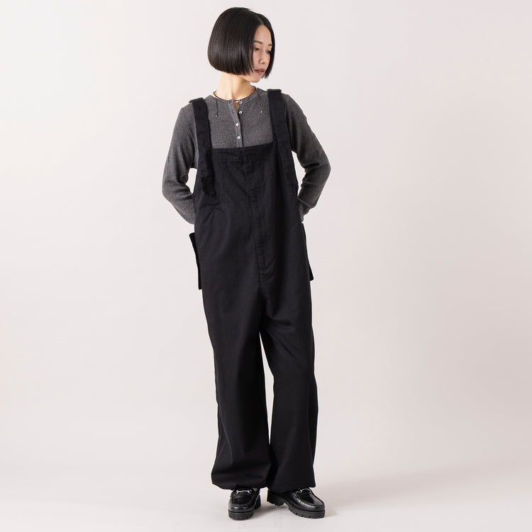 モデル身長165cm,RNA-Nのカシミヤウールブレンドリブニットカーディガン|RNA-Nのワイドストレートミリタリーオーバーオール|rapiécageのビーズ＆コードスライドネックレス,https://market.e-begin.jp/products/tky_rnn1269s_lala|https://market.e-begin.jp/products/tky_rnn1267s_lala|https://market.e-begin.jp/products/rdx_rpc1311s_lala